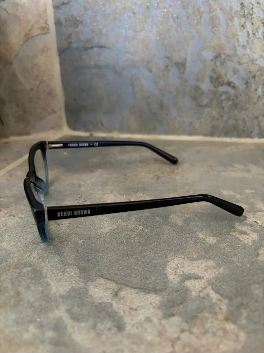 Bobbi Brown The Nomad Blue to Teal Ombre Cat-Eye Glasses 2.5